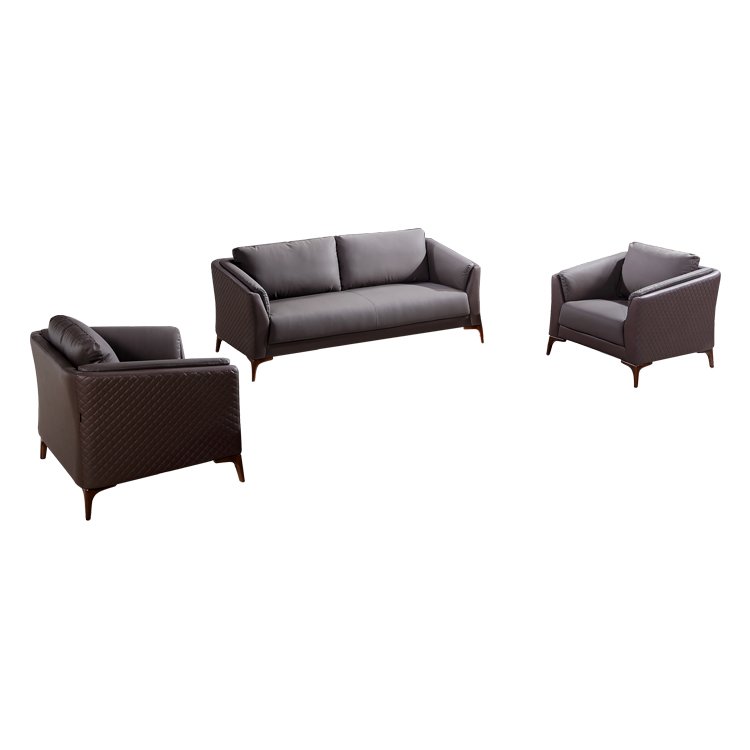 Latest Design Full Leather Luxury Living Room Sofa Furniture Set
