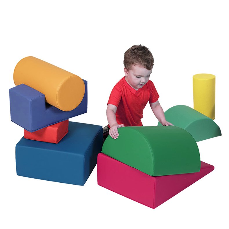 Customized Circle Cute YKK Zipper Logo Label Armrest Folding Kids DIY Couch Play Couch Sofa Fabric Sofa Bed Carton Box Set
