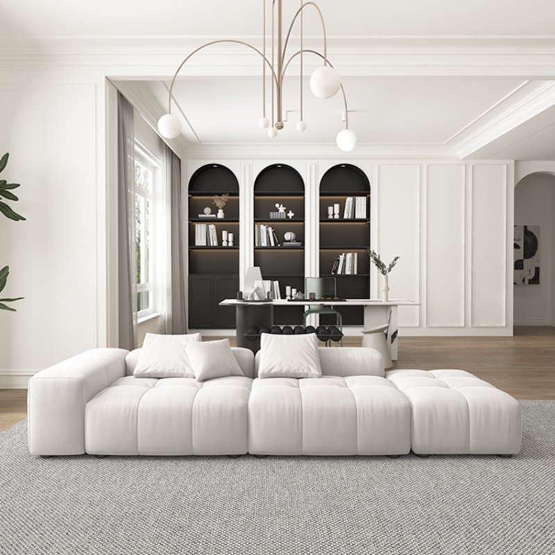 italian modern sectional modular sofa Feather couch Fabric set living room furniture sofas for home genuine