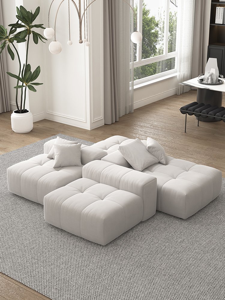 italian modern sectional modular sofa Feather couch Fabric set living room furniture sofas for home genuine