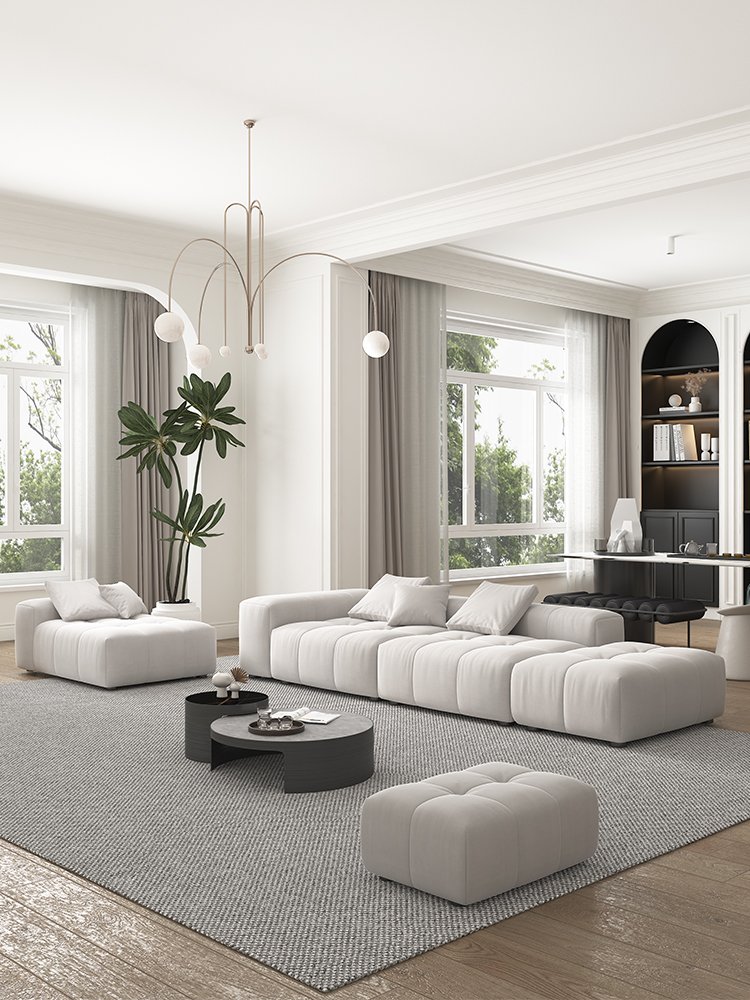 italian modern sectional modular sofa Feather couch Fabric set living room furniture sofas for home genuine