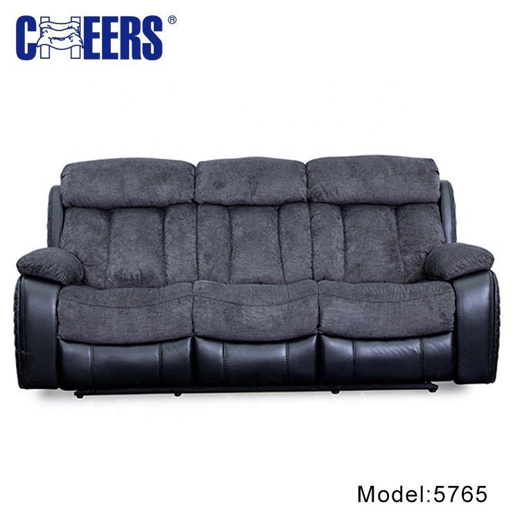 MAHWAH CHEERS Factory price luxury couch set living room furniture soft modern Fabric Recliner sofa Set