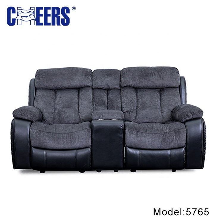MAHWAH CHEERS Factory price luxury couch set living room furniture soft modern Fabric Recliner sofa Set