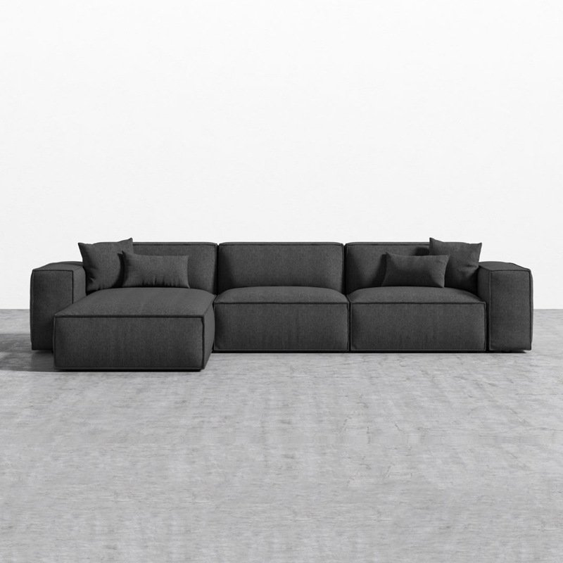 Latest Italian Modern Design Couches Living Room Furniture Sectional Fabric Modular Sofa Set