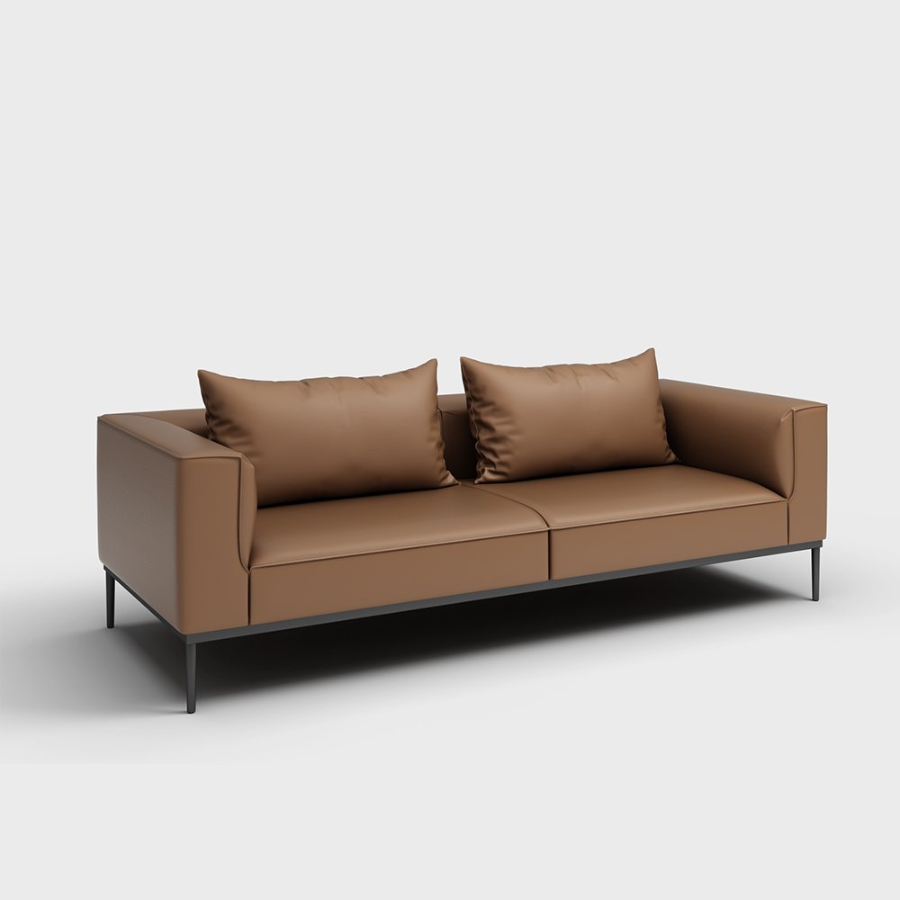 Modern boss office sofa set leather luxury couch living room sofa