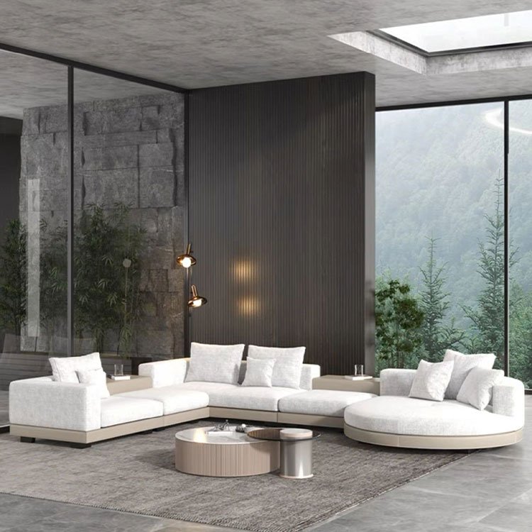 leather luxury sofa home furniture l shape design modern set furniture couches living room sofas