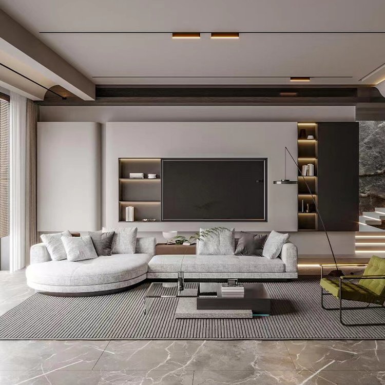 leather luxury sofa home furniture l shape design modern set furniture couches living room sofas
