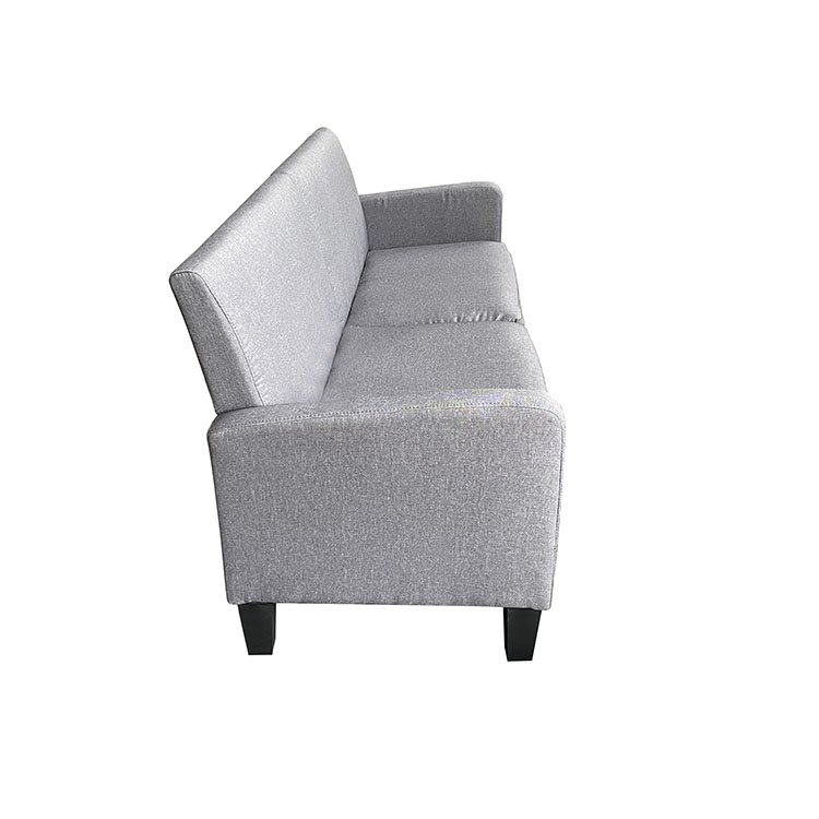 European Style Fabric 3-Seat Reclining Sofa for Living Room Hotel Apartment Hall Mall Home Office Home Bar