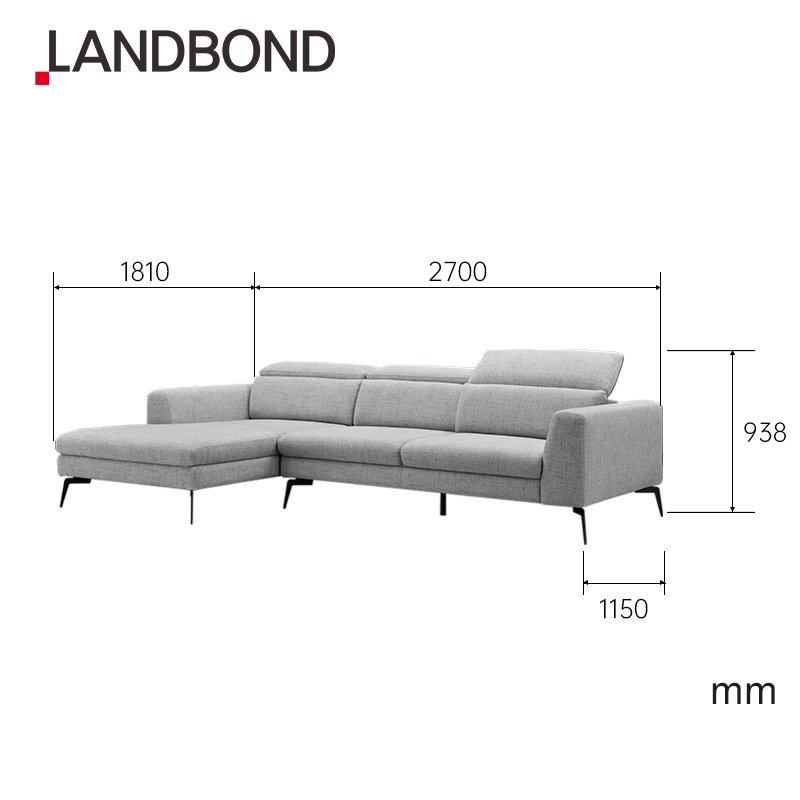 Smart Kd Modern Design Fabric Home Furniture L Shape Modern Living Room Tv Room Corner couch Sofa Set for hotel and villa