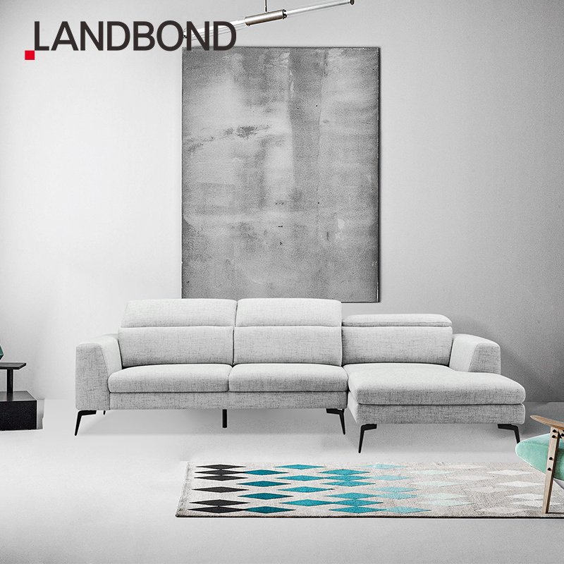 Smart Kd Modern Design Fabric Home Furniture L Shape Modern Living Room Tv Room Corner couch Sofa Set for hotel and villa