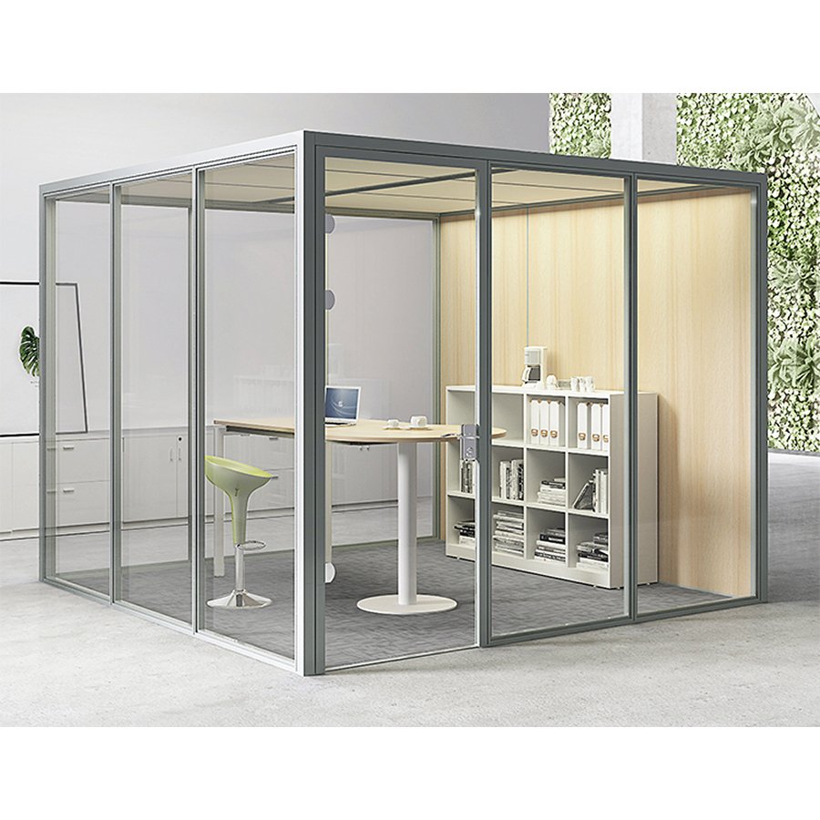 Movable soundproof indoor type office meeting booth