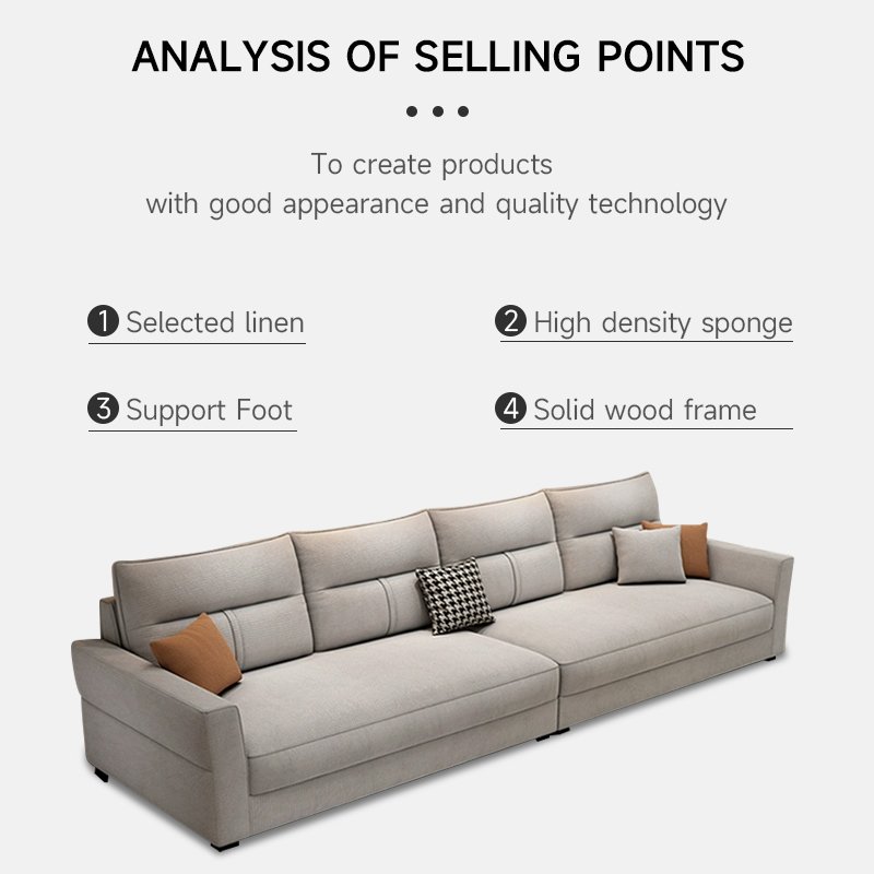 Luxury modular convertible sectional sofa L-Shaped corner sectional sofa set living room furniture sets