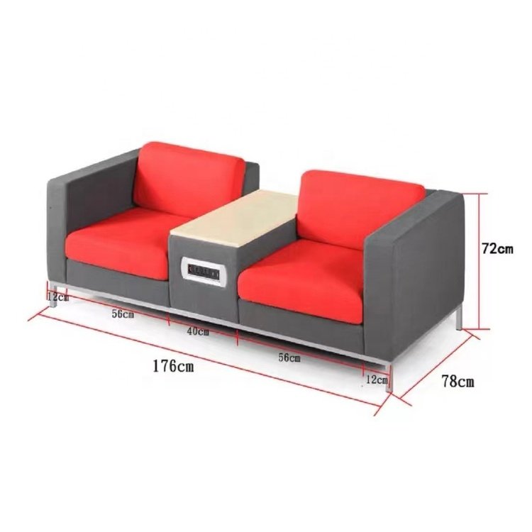Modern office furniture Luxurious office sofa cushion furniture reception sofa