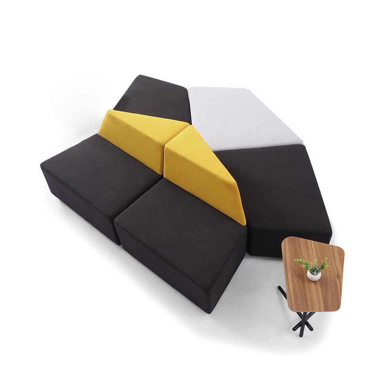 Modern Lounge Waiting Hotel Lobby Public Furniture Modular Fabric Sofa Chair Sets
