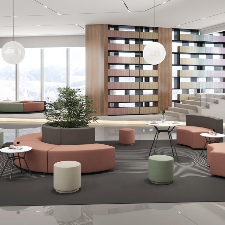 Modern Light Luxury Hotel Apartment Villa Living Dining room furniture sets modular sofa set customized