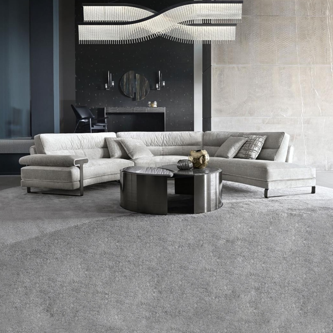 Italian style leisure customized living room sofa set 3 seater canap velvet luxury modern fabric sectional modular sofa