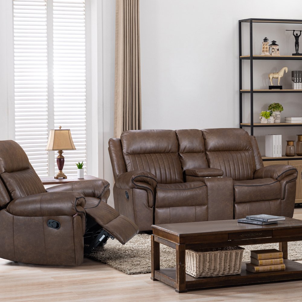 Home Furniture Fabric 3 seat Recliner Sofa