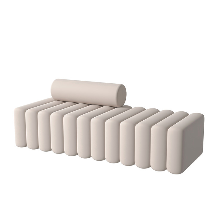 Modern Design Salon Sofa Couch Living Room Sofas Coffee Shop Furniture Long Bench Stools