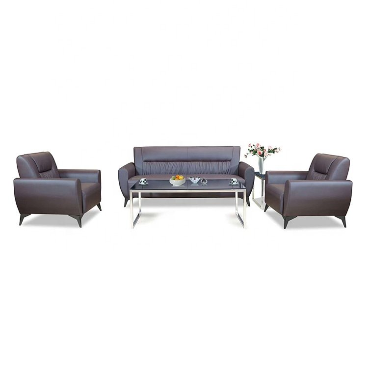 Guangdong Foshan Modern Office Furniture Sofa Set Leather Sofas Sala Executive Commercial Cama office Sofas