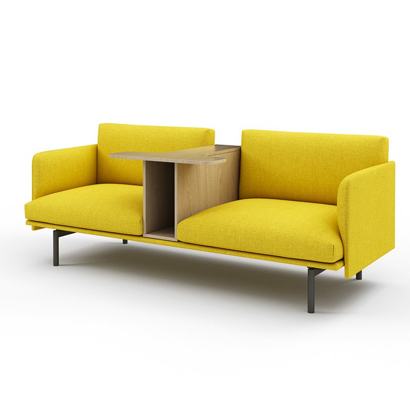 Office furniture commercial modern l shape fabric reception sofa couch office sofa set furniture