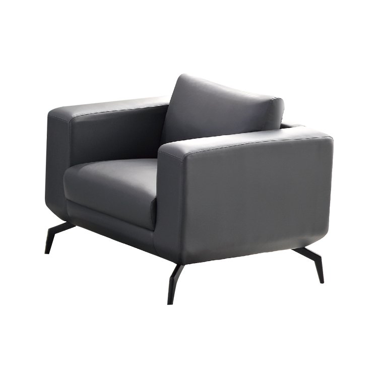 New Arrival Modern Executive Grey High Quality Leather Sofa Office Sofa(ZB-F613)