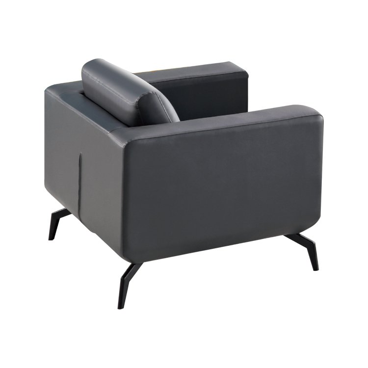 New Arrival Modern Executive Grey High Quality Leather Sofa Office Sofa(ZB-F613)