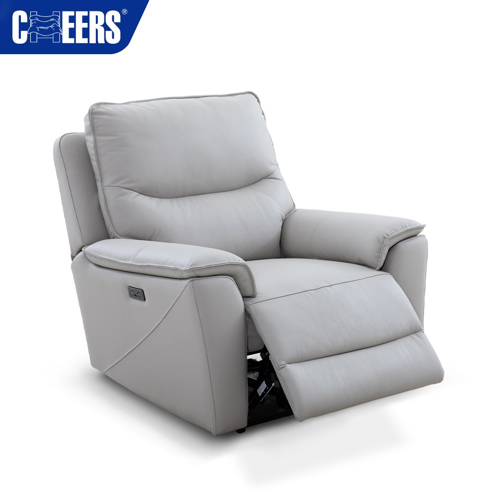 MANWAH CHEERS Modern 3+2+1 Classic Electric Home Recliner Sofa Set Furniture With Usb Charger