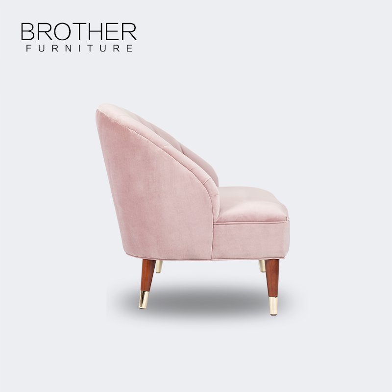 European Style Appearance pink furniture velvet wedding loveseat sofa