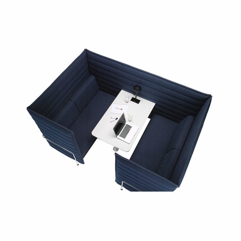 Office Room Sectional Sofa Fabric Meeting Booth Privacy Pod Soundproof Office Sofa