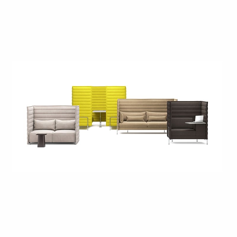Office Room Sectional Sofa Fabric Meeting Booth Privacy Pod Soundproof Office Sofa