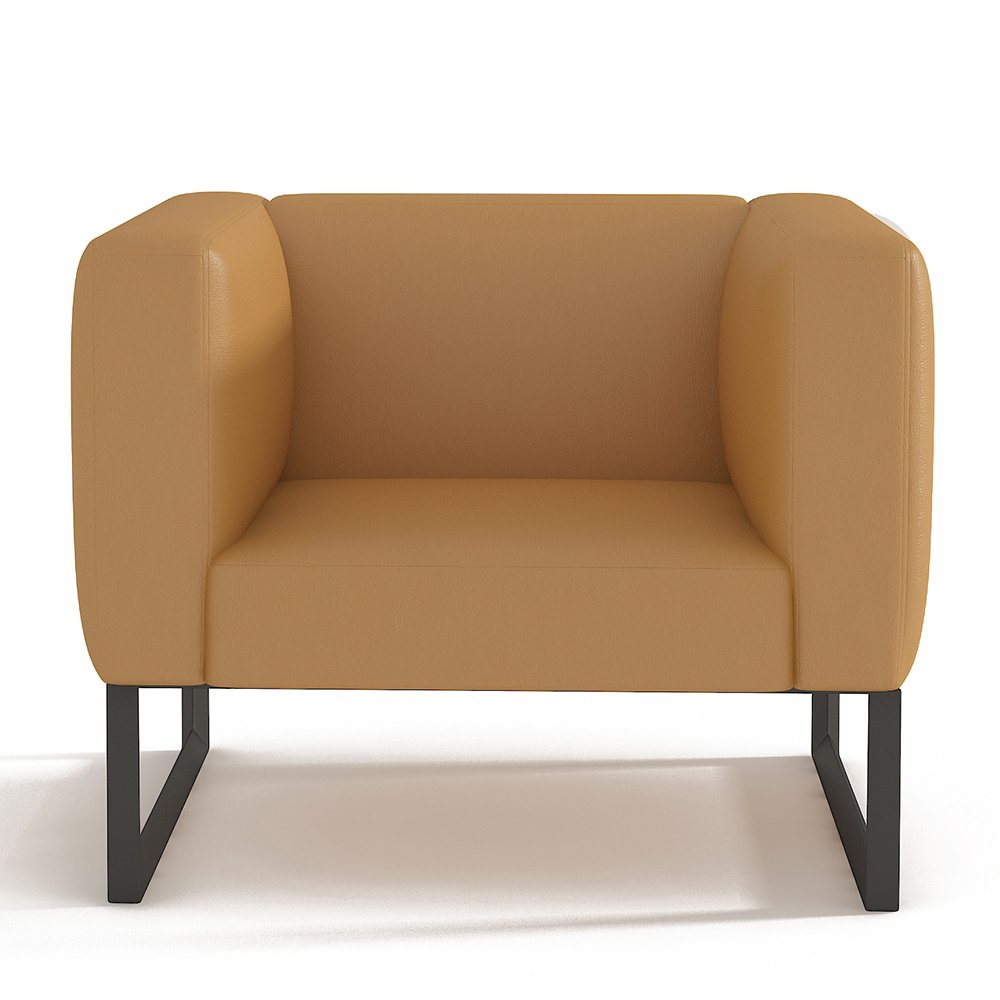 Modern Luxury Leather Simple Design Waiting Room Sofa Furniture Office Lounge Sofa Set for Salon Barbershop Vip Reception Lobby