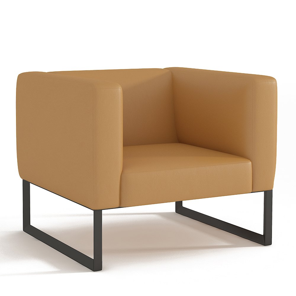 Modern Luxury Leather Simple Design Waiting Room Sofa Furniture Office Lounge Sofa Set for Salon Barbershop Vip Reception Lobby