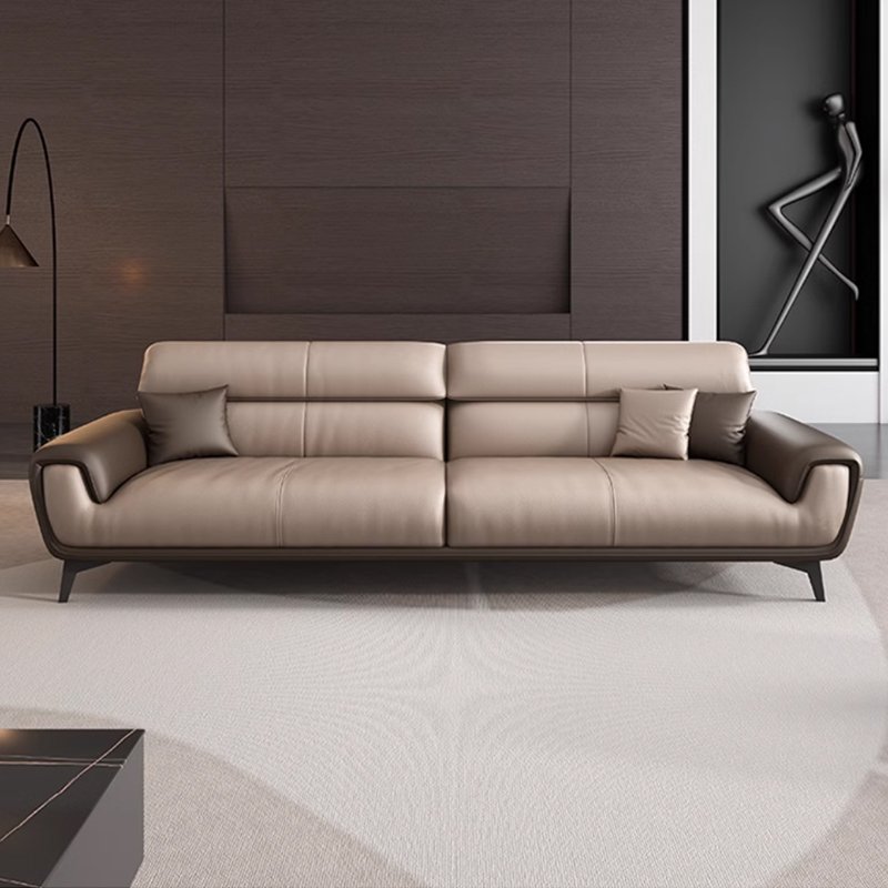 Nordic Style Modern Office Sofa with Contrasting Leather Simple Business Meeting Reception Three Living Room Negotiation Leisure