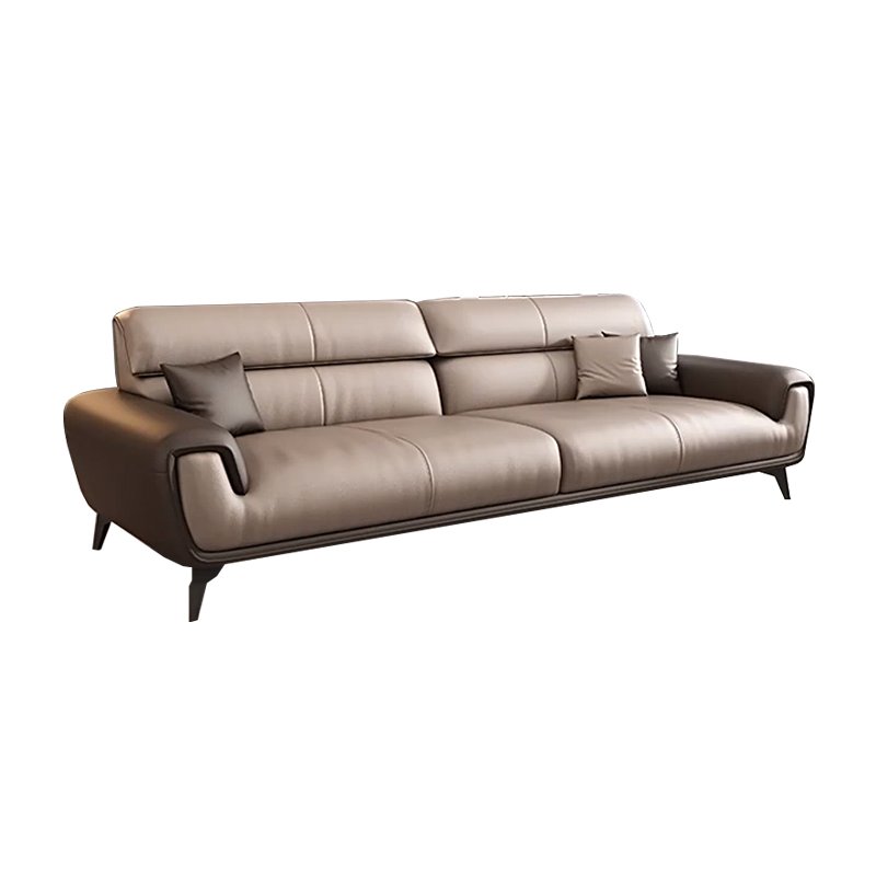 Nordic Style Modern Office Sofa with Contrasting Leather Simple Business Meeting Reception Three Living Room Negotiation Leisure