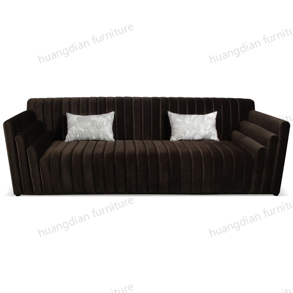 Modern luxury velvet fabric sofa