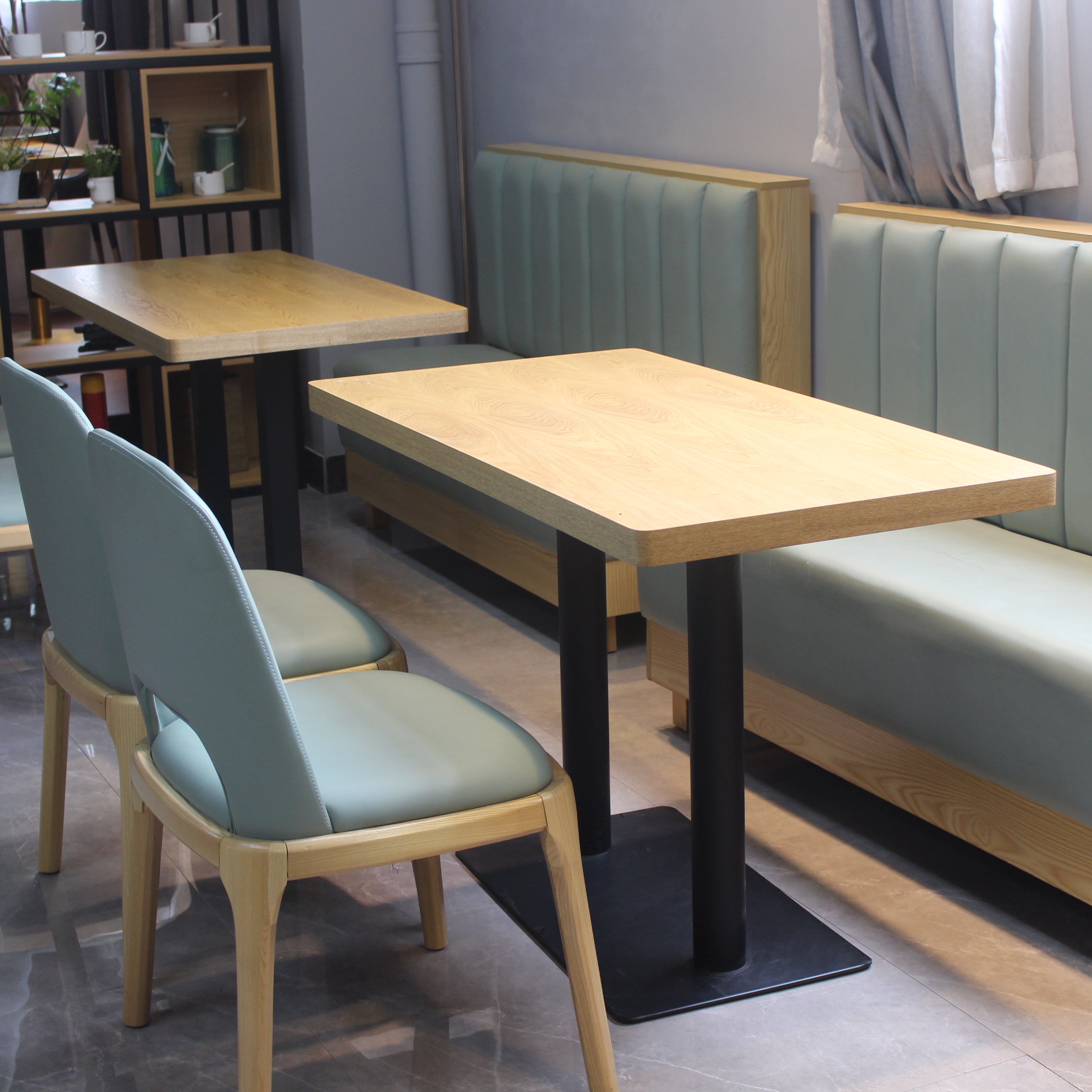 Modern style Western Restaurant Sofa with table Dining Chair sets for Coffee Shop and bars