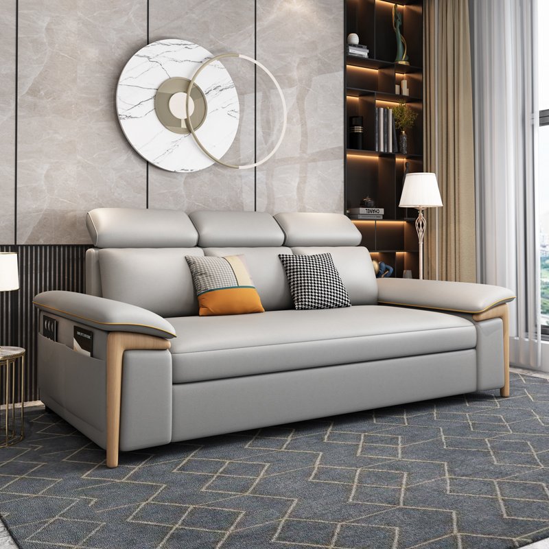 Modern Designs Living Room Furniture Folding Technology Cloth Upholstered Relaxing Storage Functional Luxury Sofa Bed