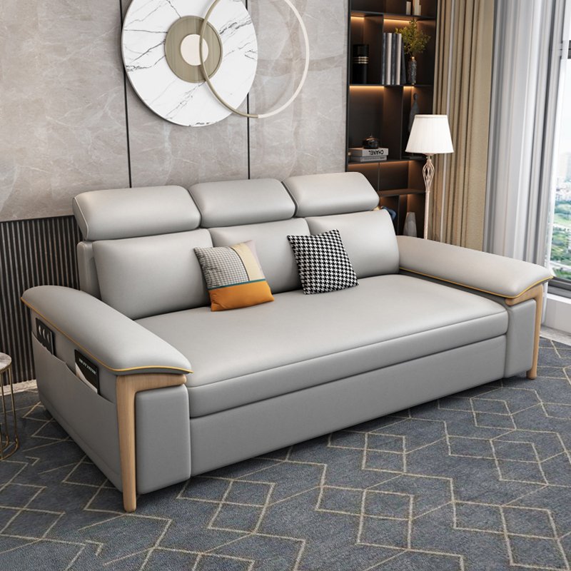Modern Designs Living Room Furniture Folding Technology Cloth Upholstered Relaxing Storage Functional Luxury Sofa Bed