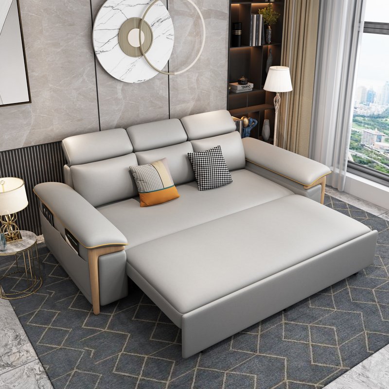 Modern Designs Living Room Furniture Folding Technology Cloth Upholstered Relaxing Storage Functional Luxury Sofa Bed