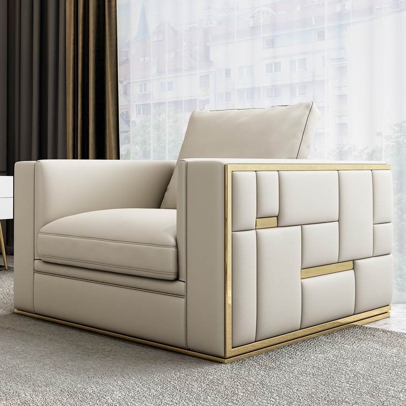 Furnistyle Luxury new design high end Velvet sofa sectional leather sofas for office hotel home living room furniture
