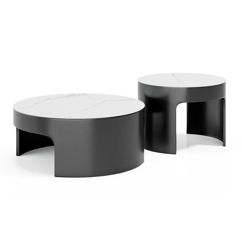 Custom business reception leather sofa coffee table combination of modern office sofa set hall meeting area waiting chair