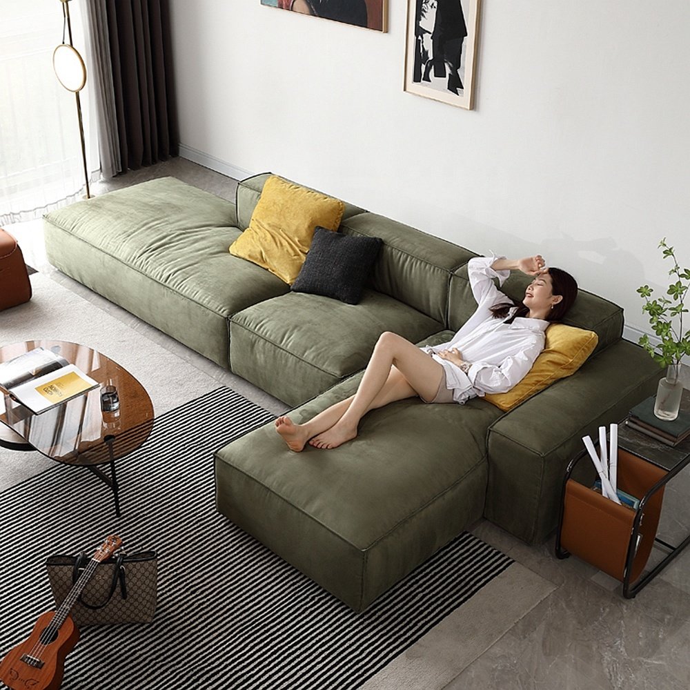 Modern Luxury Sectional Sofa New Style Living Room Indoor Furniture Fabric Modular Corner Sofa Set
