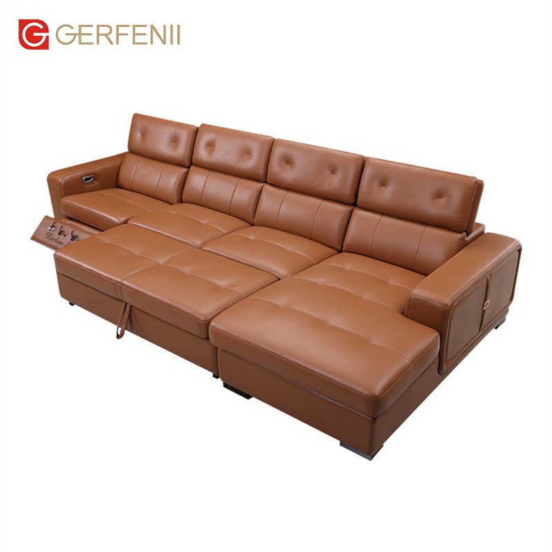 Office Sofa Set Storage Leather Chair European Sectional Sofa Recliner Sitting Room Furniture Living Room Sofa