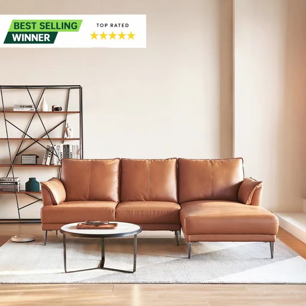 L-shaped Modern Living Room Sofa corner lounge Fabric Genuine Leather l sofa Home couch Furniture set Canape Divano for villa