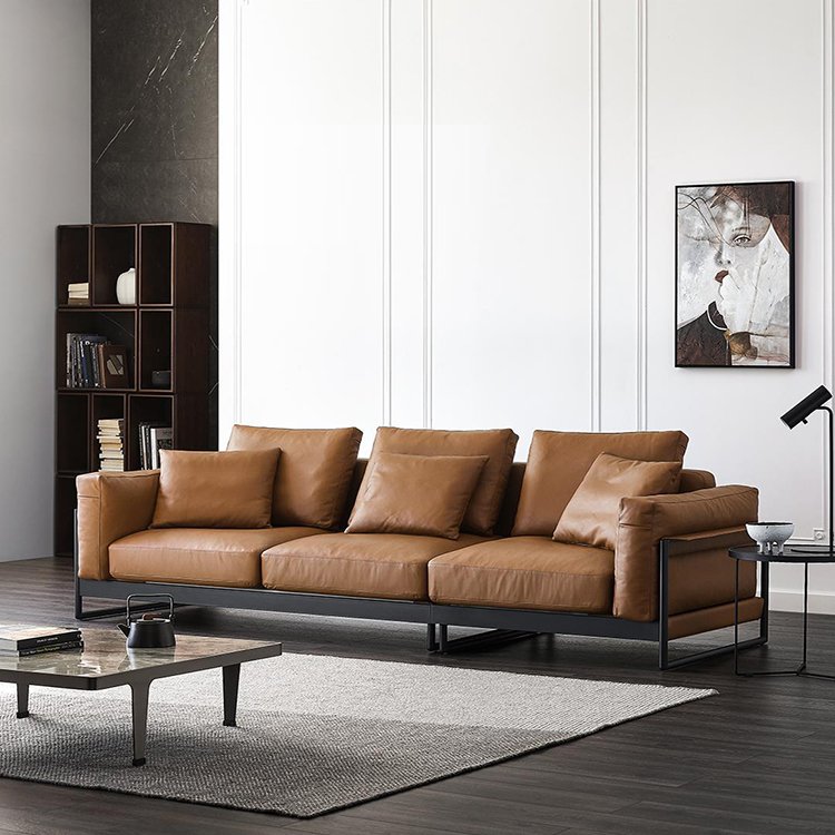 Leather luxury Sofa Living Room Sofa set 1 2 3 seaters sitting room furniture living room sofa
