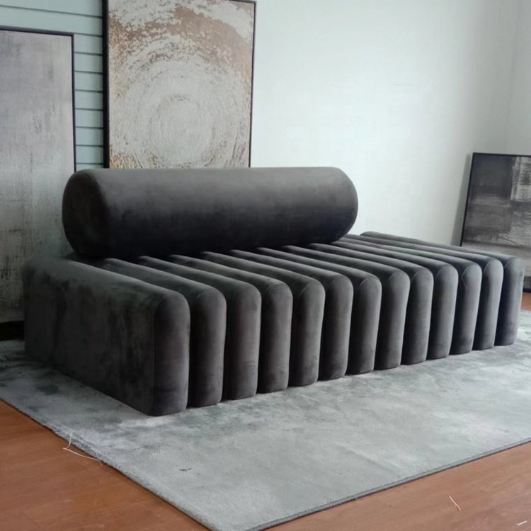 Modern Nordic Single Accent Sofa Chair Upholstered White Lambs Wool Living Room Balcony Lazy Leisure Sofa