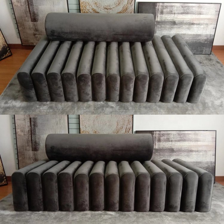 Modern Nordic Single Accent Sofa Chair Upholstered White Lambs Wool Living Room Balcony Lazy Leisure Sofa