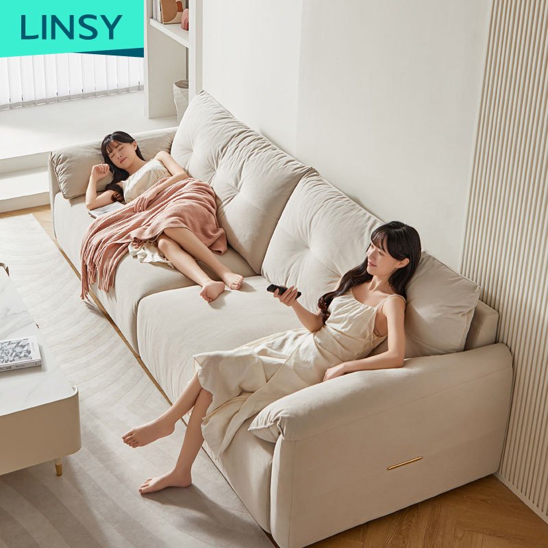 Linsy corner sofa furniture modern living room sofas simple technology fabric sofa