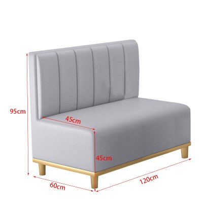 Wholesale modern bench dining cafe leather fast food furniture sofa restaurant booth seating