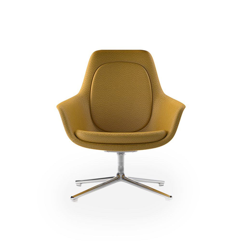 Modern Design Public Area Reception armchairs one seat office lounge sofa chair with leather